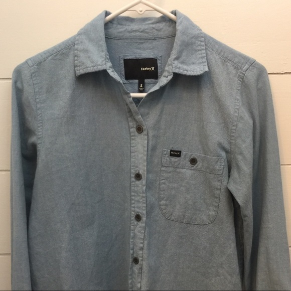Hurley denim button up shirt - Picture 1 of 3